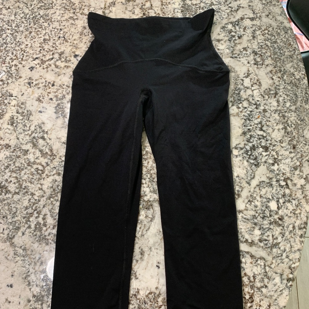 SPANX Womens Capri Leggings Black Large